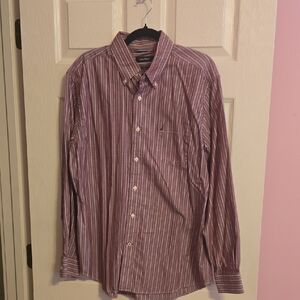Nautica Men's Casual Purple Striped Shirt‎